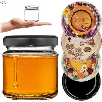 Kadax Skleněná zavařovací sklenice bezbarvá se šroubovacím uzávěrem 100 ks x 200 ml