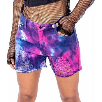 Image 1 of VIXXSIN дамски къси панталони Vixxsin - GAIA - СИН/РОЗОВ TIE DYE - POI1139