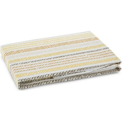 Takoy Prostěradlo s gumou z bavlny hořčicové barva pruhovaný vzor 105 g/m² PRINT-HF-455540 220x200x30 220x200