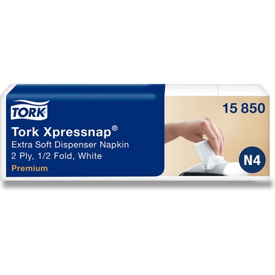 Tork Xpressnap N4 extra jemné bílé ubrousky 2vrstvé 5 x 200 ks