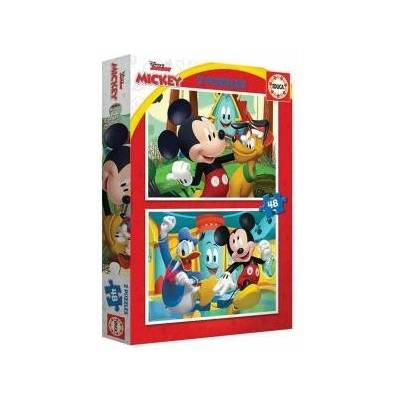 Educa Пъзел Educa Mickey Mouse Fun House 2 x 48