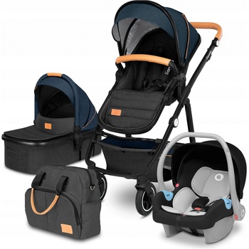 Lionelo Amber 3v1 Kombinovaný + Lionelo Astrid Autosedačka 0-13 kg Blue Navy 2022