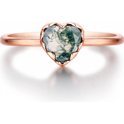 Olivie Stříbrný prsten MECHOVÝ ACHÁT ROSE 8513 – Hledejceny.cz