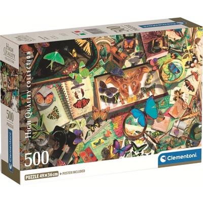 Clementoni Zbierka motýľov 500 dielov