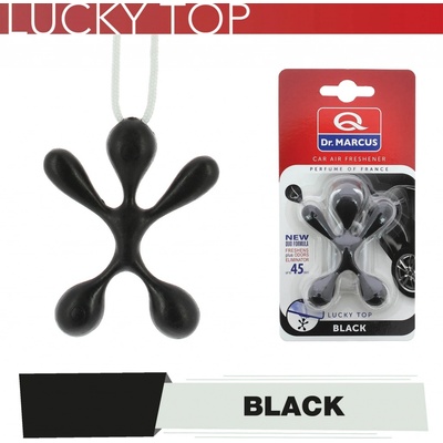 Voňavé figurky LUCKY TOP s možnosti zavěšení (voní až 45 dní) BLACK