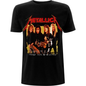ROCK OFF мъжка тениска Metallica - Снимка на гаража - жълт Черен - RTMTLTSBGAR