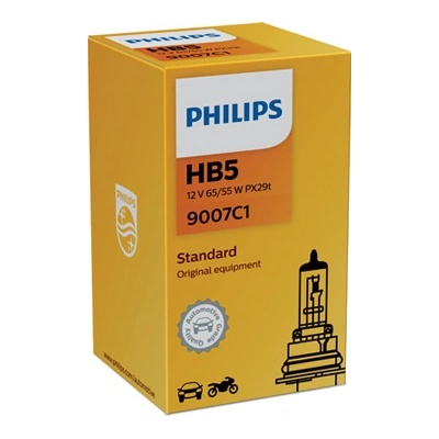 Philips Крушка, фар за дълги светлини philips hb5, 12v, 65/55w, 1 бр