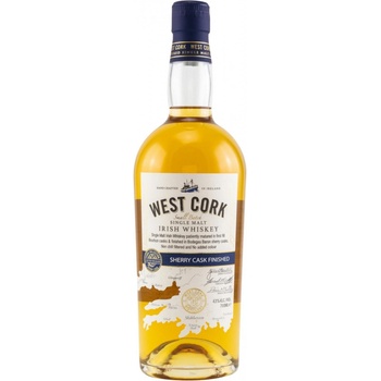 West Cork Single Malt Sherry Cask Finish 12y 43% 0,7 l (holá láhev)