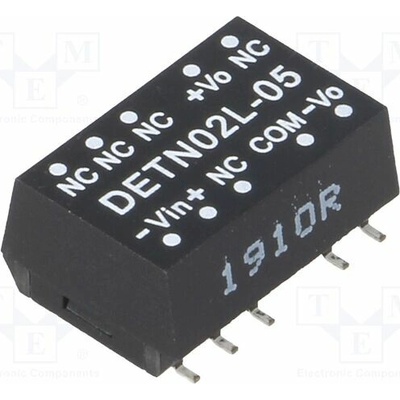 MEAN WELL DETN02L-05 Měnič: DC/DC; 2W; Uvst: 4,5÷5,5VDC; Uvýst: 5VDC; Uvýst2: -5VDC; SMT