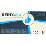 SERIX AQUA Медицински нитрилни ръкавици Blue Nitrile Gloves, S, 100 бр