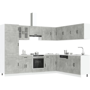 vidaXL Комплект кухненски шкафове от 14 части Kalmar, инженерно дърво (3314975)