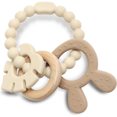 Lorelli Premium СИЛИКОНОВА ГРИЗАЛКА С БУК ЗАЙЧЕ natural beige (10210850005)