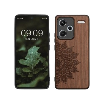 kwmobile Дървен калъф за Xiaomi Redmi Note 13 Pro+ 5G / Redmi Note 13 Pro Plus 5G - кафяв - 57152