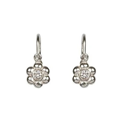 INFINITYSILVER Stříbrné dětské náušnice kytičky HELENKA 002131201441