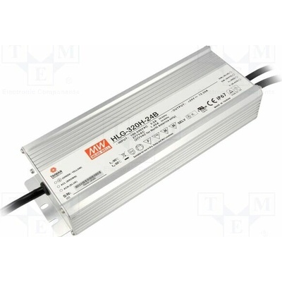 MEAN WELL HLG-320H-24B Napájecí zdroj: spínaný; LED; 320W; 24VDC; 13,34A; 90÷305VAC; IP67