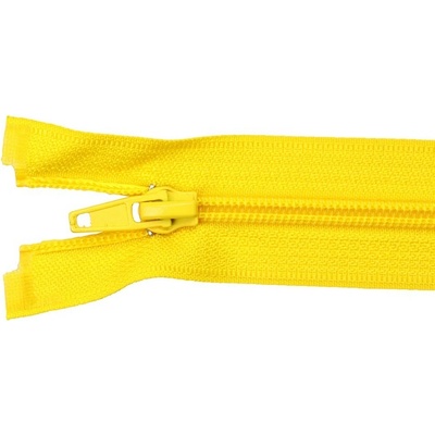 Pro Háčkování Spirálový zip dělitelný 70 cm žlutý