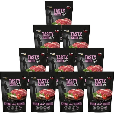 Tasty Dogs Life Jídlo s telecím masem v rosolovité omáčce 10 x 150 g