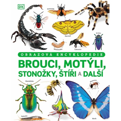 Brouci, motýli, stonožky, štíři a další