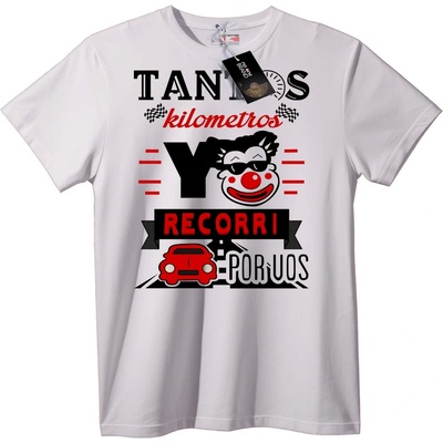 NOONEBRAND Тениска Автомобилно пътешествие - 7XL, White