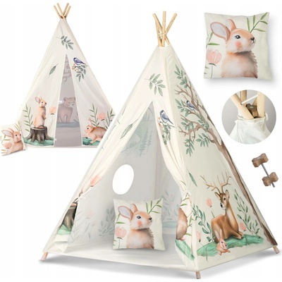Nukido Dětský stan Tepee od firmy béžový – Zbozi.Blesk.cz