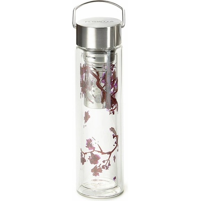 Čajová zahrada Skleněná termoska Flowtea Cherry Blossom 350 ml