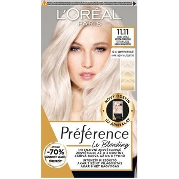 L´Oréal Preférence Le Blonding 11.11 Ultra světlá studená křišťálová blond