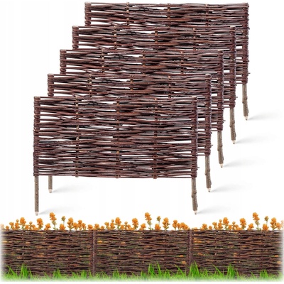 ZAHRADNÍ PALISÁDA 60x40cm Proutěný plot 5ks