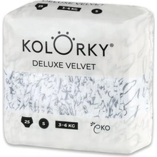 Kolorky DELUXE VELVET S 3-6 kg 25 ks