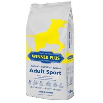 WINNER PLUS Super Premium Adult Sport - пълноценна храна за пораснали кучета от всички породи, с повишена физическа активност, Германия - 18 кг