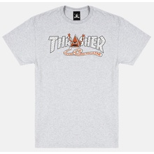 Tričko Thrasher X Toy Machine Pyramid Ash grey
