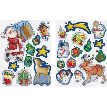 MFP MFP 8886002 samolepkový adventní kalendář Motiv: Číslo 1