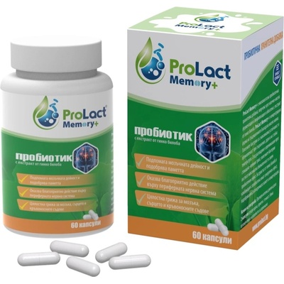 Memory+ Пробиотик за памет, 60 капсули, ProLact (PL235)