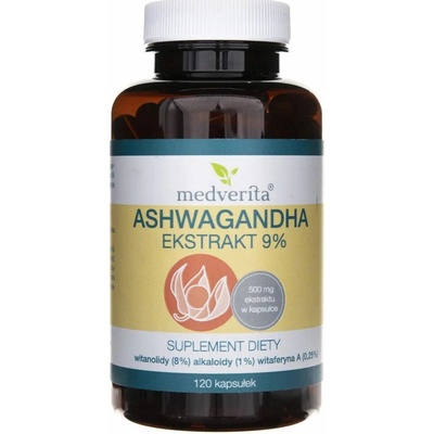 Medverita Ashwagandha extrakt 9% 120 kapsúl
