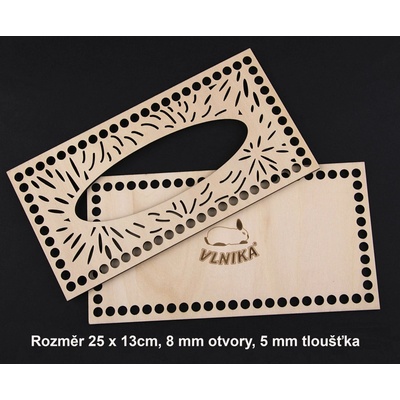 Set překližkový dno a víko na kapesníky Varianta: 25x13cm-8mm