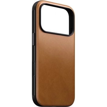 Nomad Кожен (естествена кожа) кейс с MagSafe за iPhone 17 Pro - Nomad Modern Leather MagSafe Case (светлокафяв) (NM014315858)