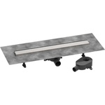Hansgrohe RainDrain Go - Линеен сифон, 70 cm, с двулицев решетъчен капак, четкана неръждаема стомана 56272800 (56272800)
