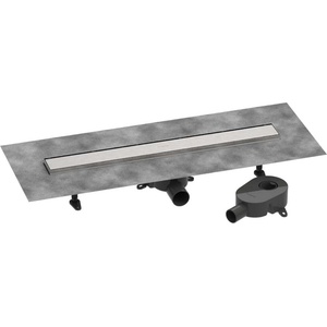Hansgrohe RainDrain Go - Линеен сифон, 70 cm, с двулицев решетъчен капак, четкана неръждаема стомана 56272800 (56272800)