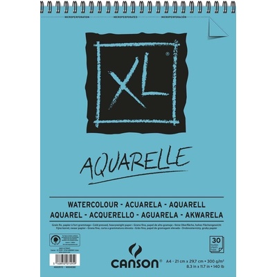Canson Sp XL Aquarelle Cold Pressed Скицник 30 A4 300 g White (C400039170)