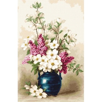 Luca-S Люляк и Жасмин - гоблен със схема g514