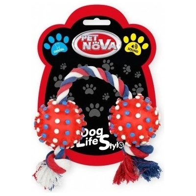Aquanova Vin Rope 2 Ball hračka pre psa 50 cm