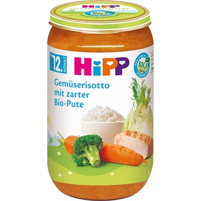 Hipp БИО Зеленчуково ризото с пуешко 12м+ 250г