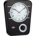 Wesco Стенен часовник с таймер черен Wesco Classic Line