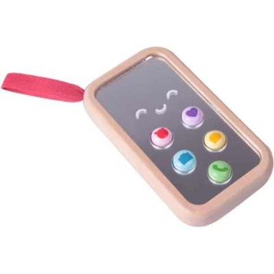 Classic World Моят първи мобилен телефон - дървена музикална играчка