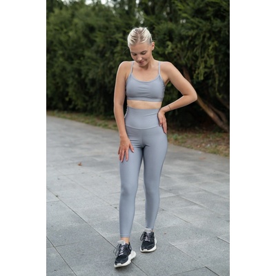 VFstyle Legíny s vysokým pásom Comfy sivé