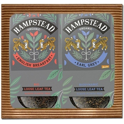 Hampstead Tea BIO Darčekový balíček sypaných čiernych čajov 2 x 100 g