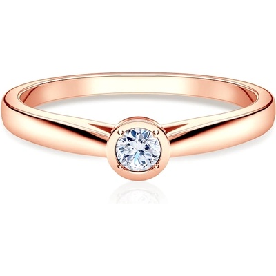 SAVICKI Годежен пръстен savicki: розово злато, диамант