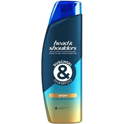 Head & Shoulders 2в1 Мъжки шампоан и душ гел 360мл - Sport (2590)