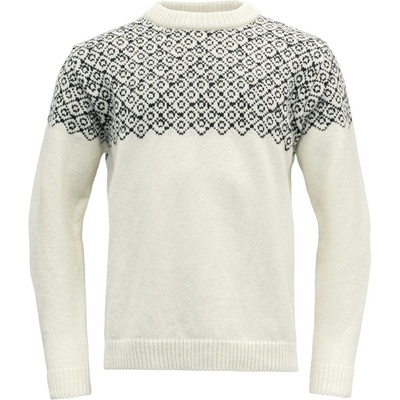 Devold Bjornoya unisex sveter Offwhite/Ink