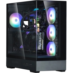 Ion Computers Геймърски компютър ION Zalman P40 Prism Plus с процесор AMD Ryzen 7 7800X3D, видео карта Radeon RX 9070 XT 16GB GDDR6, RAM памет 32GB(2x16GB) DDR5 5600MHz, SSD 1TB NVMe PCIe Gen4, водно охлаждане 360 