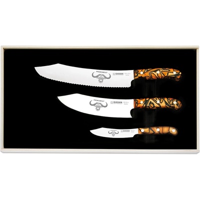 GIESSER серия PremiumCut Set No. III, Acrylic, spicy orange Комплект ножове, GIE. 1996.3. so (GIE.1996.3.so)